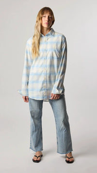 CAMISA PLAID SUMMER INDIGO BLUE