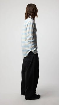 CAMISA PLAID SUMMER INDIGO BLUE