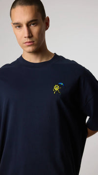 CAMISETA QUILT AZUL MARINO