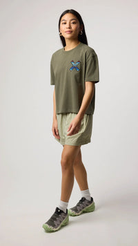 CAMISETA MUJER CLASSIC CAQUI