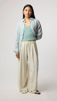 CAMISA DE LINO VERDE
