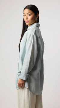 CAMISA DE LINO VERDE
