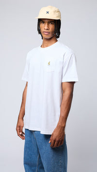 PLAYERA POCKET BANANA BLANCA