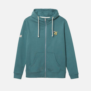 FULL ZIP HOODIE AMAZON GREEN