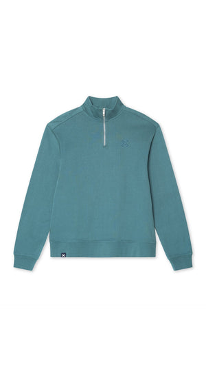 SUDADERA HALF ZIP REEF AMAZON GREEN