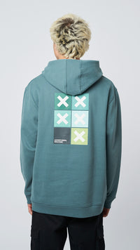 HOODIE SQUARE AMAZON GREEN