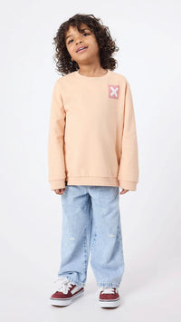 SUDADERA KIDS NATURE APRICOT