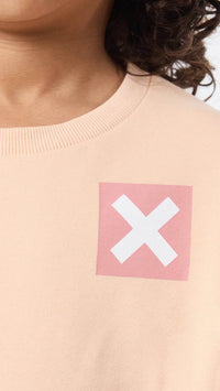 SUDADERA KIDS NATURE APRICOT