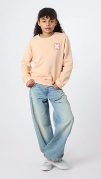 SUDADERA KIDS NATURE APRICOT