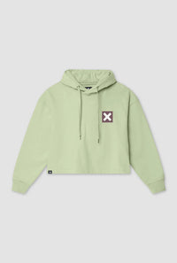 SUDADERA CON CAPUCHA MUJER NATURE PISTACHO