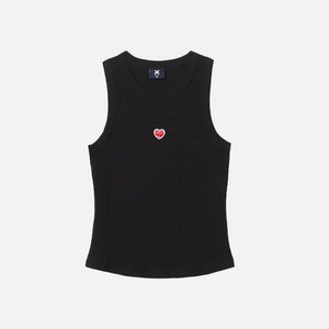 TOP TANK MUJER HEART NEGRO