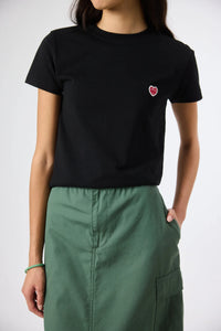 CAMISETA MUJER HEART NEGRA