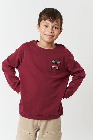 SUDADERA KIDS CLASSIC BURGUNDY