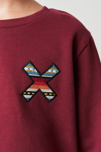 SUDADERA KIDS CLASSIC BURGUNDY