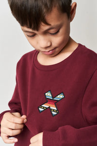 SUDADERA KIDS CLASSIC BURGUNDY