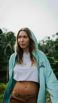 SUDADERA CON CAPUCHA FULL ZIP HARDY ACQUA