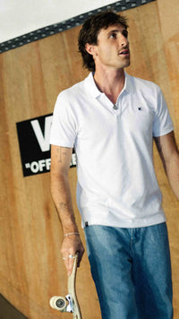 POLO PATCH BLANCO