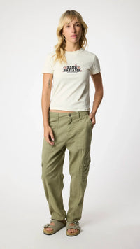 CAMISETA MUJER HARDY CREMA