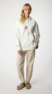 SUDADERA CON CAPUCHA FOAM BLANCO ROTO