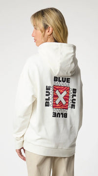 SUDADERA CON CAPUCHA FOAM BLANCO ROTO