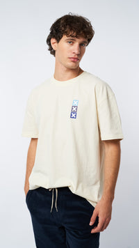 CAMISETA SQUARE CREMA