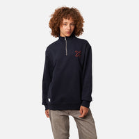 NAVY REEF HALF ZIP CREW