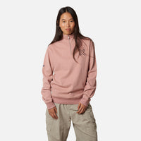 PEACH REEF HALF ZIP CREW