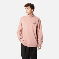 PEACH REEF HALF ZIP CREW