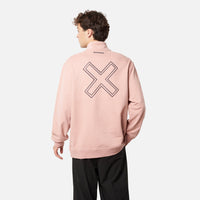 PEACH REEF HALF ZIP CREW