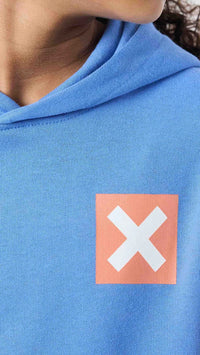 SUDADERA CON CAPUCHA KIDS NATURE JAY BLUE