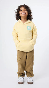 SUDADERA CON CAPUCHA KIDS NATURE LIGHT YELLOW
