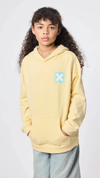 SUDADERA CON CAPUCHA KIDS NATURE LIGHT YELLOW