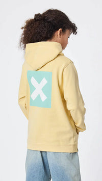 SUDADERA CON CAPUCHA KIDS NATURE LIGHT YELLOW