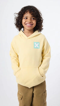 SUDADERA CON CAPUCHA KIDS NATURE LIGHT YELLOW