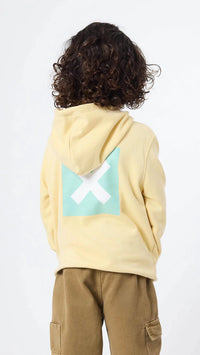 SUDADERA CON CAPUCHA KIDS NATURE LIGHT YELLOW