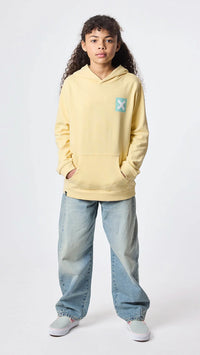 SUDADERA CON CAPUCHA KIDS NATURE LIGHT YELLOW