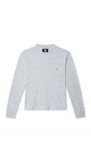 CAMISETA LS BANANA POCKET LIGHT GREY MELANGE