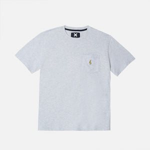 PLAYERA POCKET BANANA LIGHT GREY MELANGE