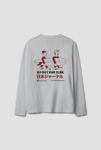 CAMISETA MANGA LARGA COAST LIGHT GREY MELANGE