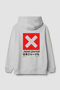 SUDADERA CON CAPUCHA JOURNAL LIGHT GREY MELANGE