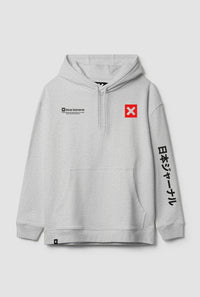 SUDADERA CON CAPUCHA JOURNAL LIGHT GREY MELANGE