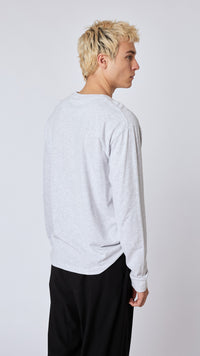 CAMISETA LS BANANA POCKET LIGHT GREY MELANGE