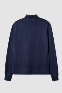 SUDADERA HALF ZIP ICONIC AZUL MARINO