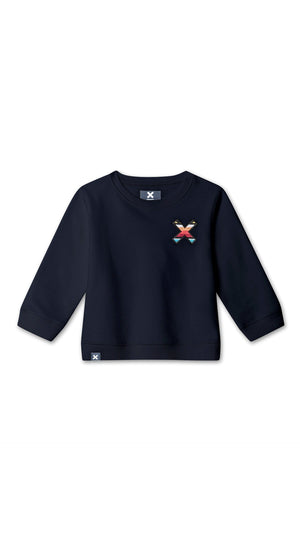 SUDADERA KIDS CLASSIC AZUL MARINO