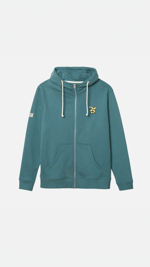 FULL ZIP HOODIE AMAZON GREEN