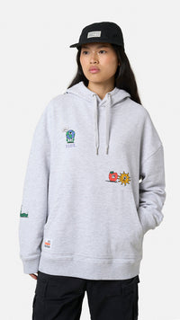 HOODIE RANDOM LIGHT GREY MELANGE