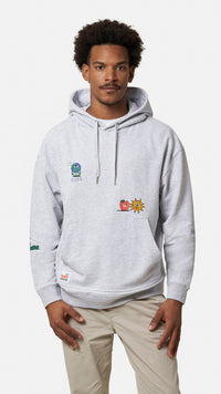 HOODIE RANDOM LIGHT GREY MELANGE