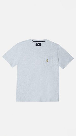 PLAYERA POCKET BANANA LIGHT GREY MELANGE