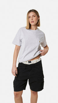 PLAYERA POCKET BANANA LIGHT GREY MELANGE