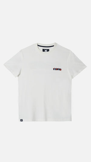 PLAYERA CUBE BLANCO ROTO